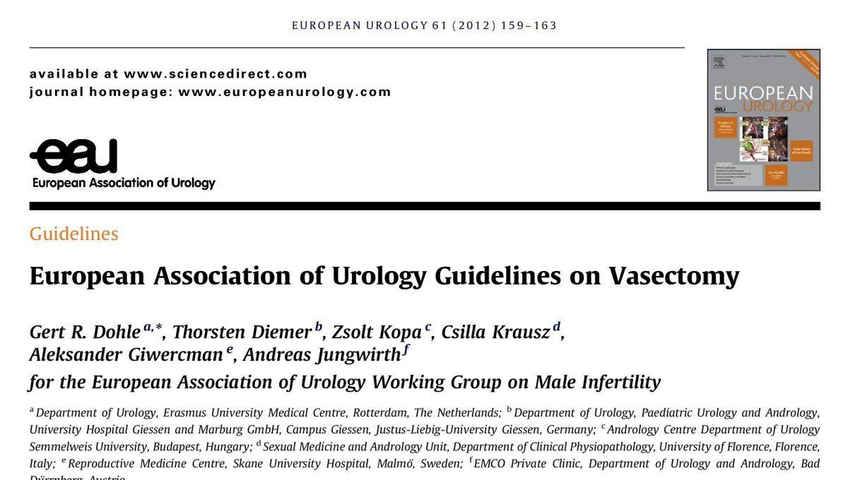 Guidelines Evropské urologické společnosti v angličtině- European Urology